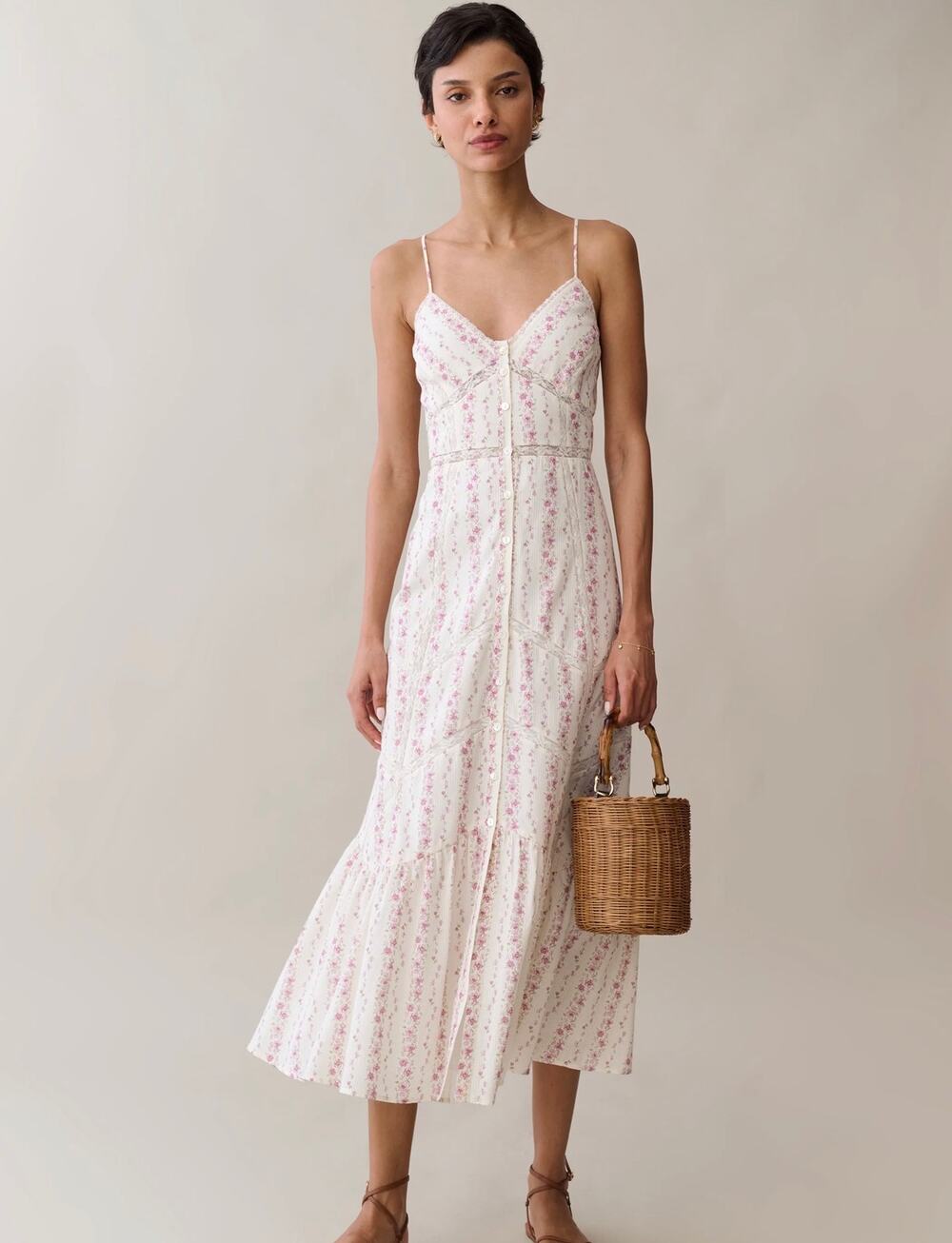 New sorella Jacey Cotton Dress floral lace $247 sz 10